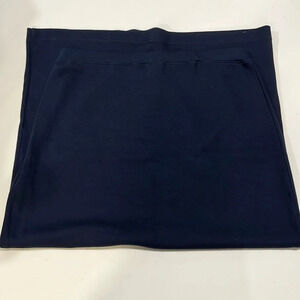 Lauren Ralph‎ Lauren - m, navy 100% cotton full length skirt
